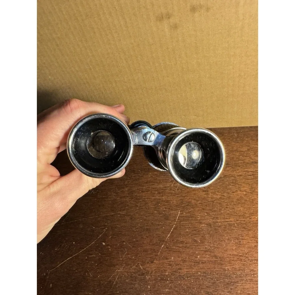 Vintage Style Glass Decorative Binoculars Metal Decor Home